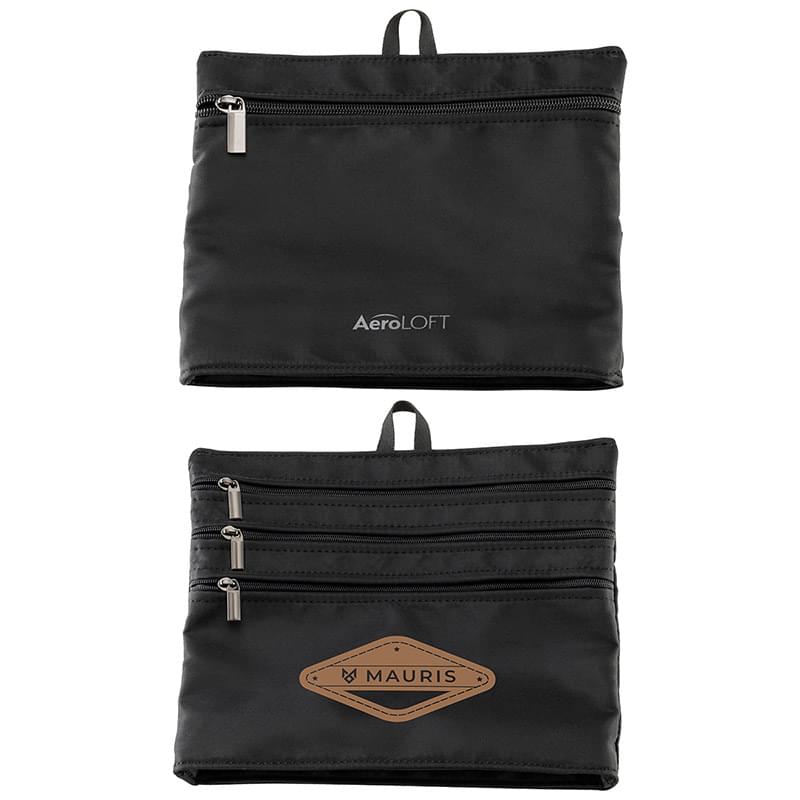 AeroLOFT Jet Black 4- Pocket Zip Organizer Black