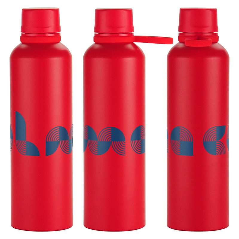 Avento 25 oz Recycled Aluminum Bottle w/ Silicone Loop