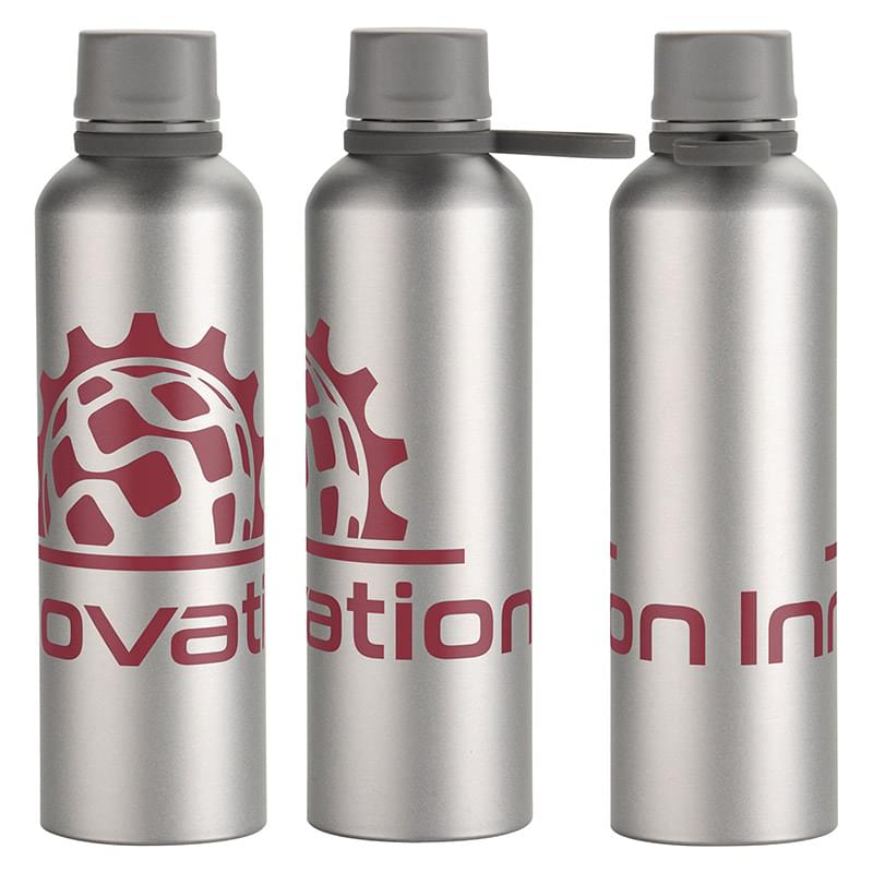 Avento 25 oz Recycled Aluminum Bottle w/ Silicone Loop