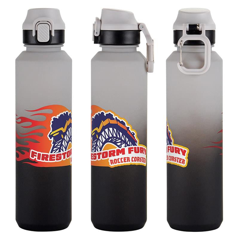 Chroma 27 oz Tritan Bottle with Snap-Top Lid & Carabiner