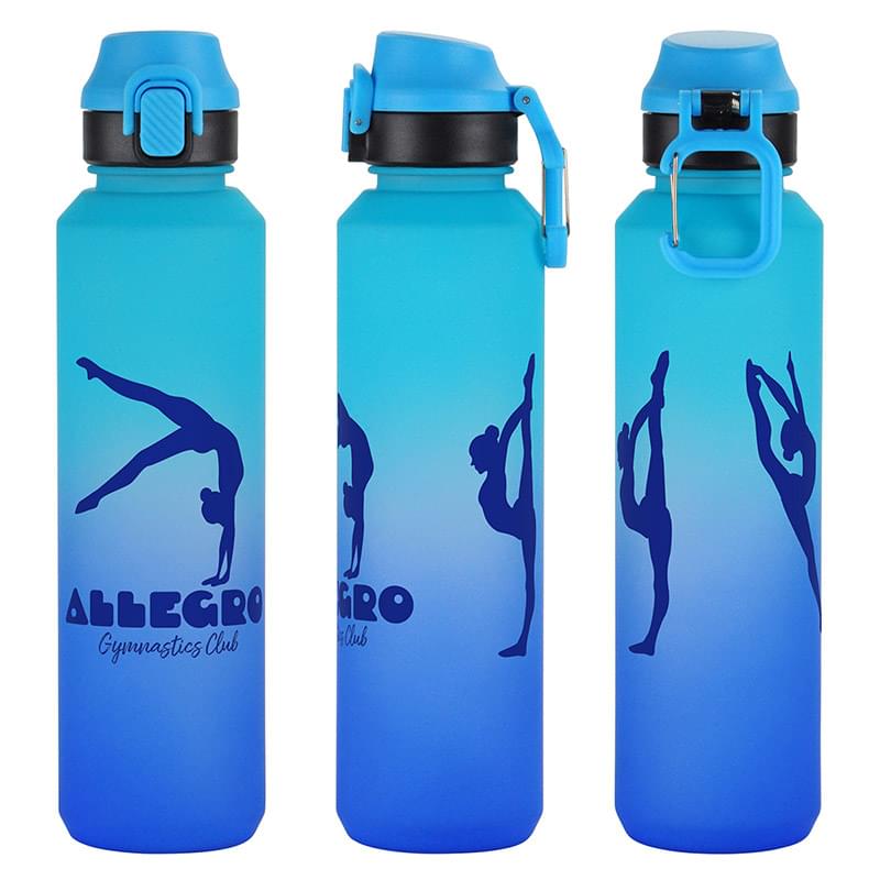 Chroma 27 oz Tritan Bottle with Snap-Top Lid & Carabiner