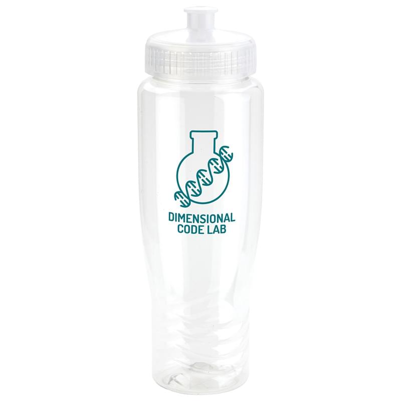 Sprint 28 oz PET Eco-Polyclear(TM) Bottle with Push-Pull Lid Clear