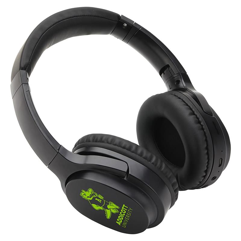 Serenade Over-Ear Stereo Wireless Folding Headphones Black