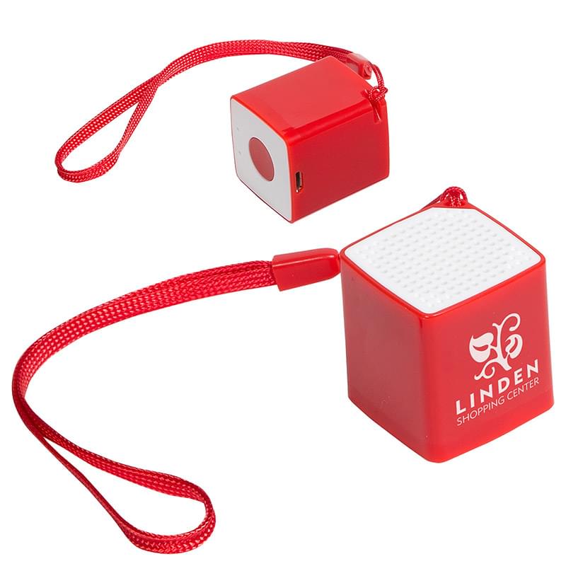 Bluetooth Mini Cube Speaker with Selfie Button & Mic