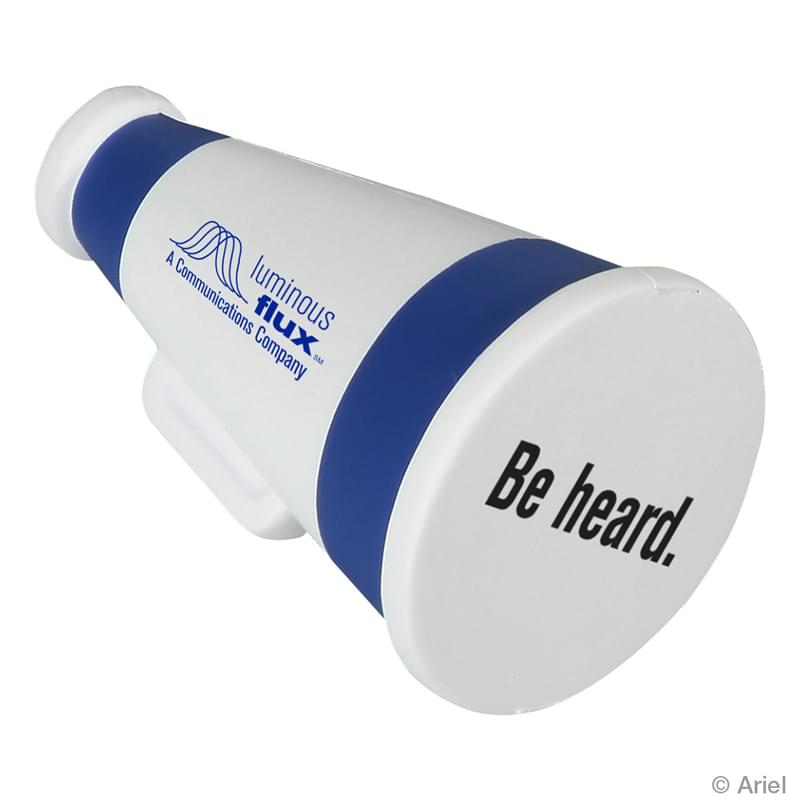 Megaphone Stress Relievers (Blue and White)