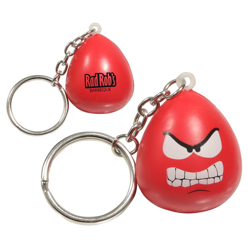 Angry Mood Maniac Stress Reliever Keychain