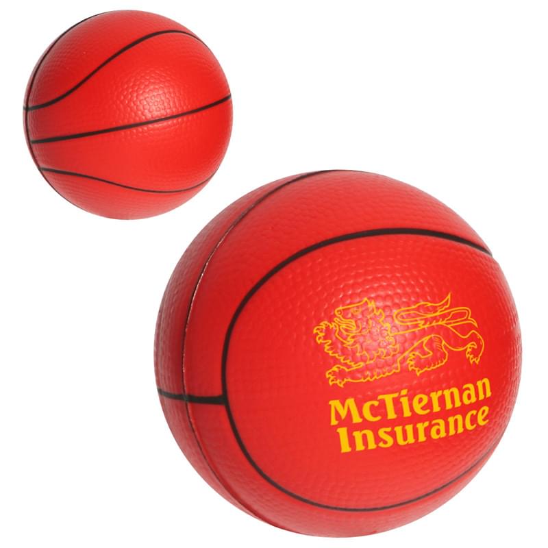 2 1/2" Slo-Release Squishy Basketballs Red