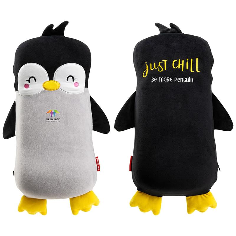 Comfort Pals Huggable Comfort Pillow - Penguin Black/Gray