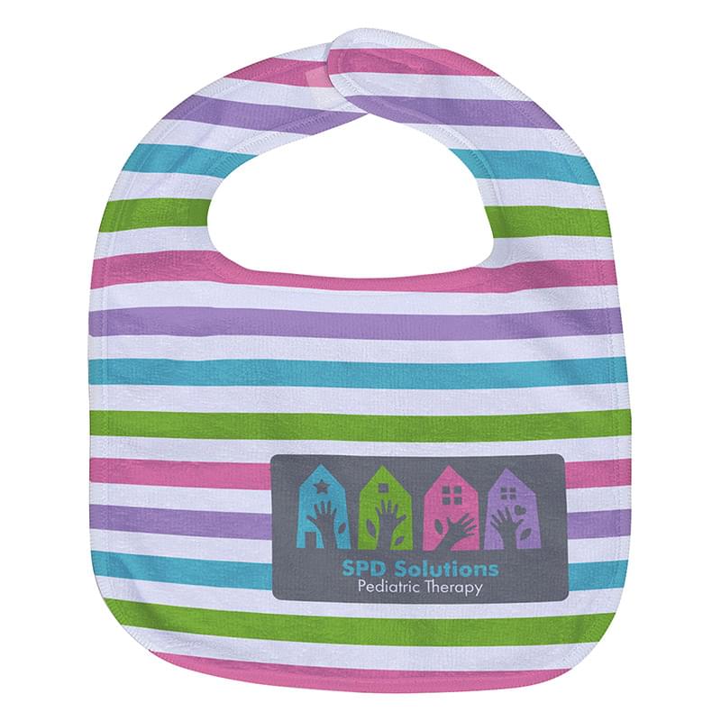 Silk Touch 10" x 13" 360GSM Baby Bibs - Full Color