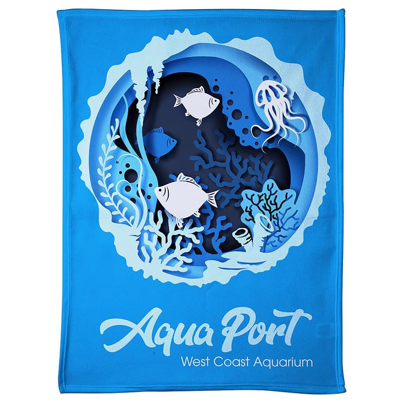Polar Fleece 30"x 40" 300GSM Blanket - Full Color