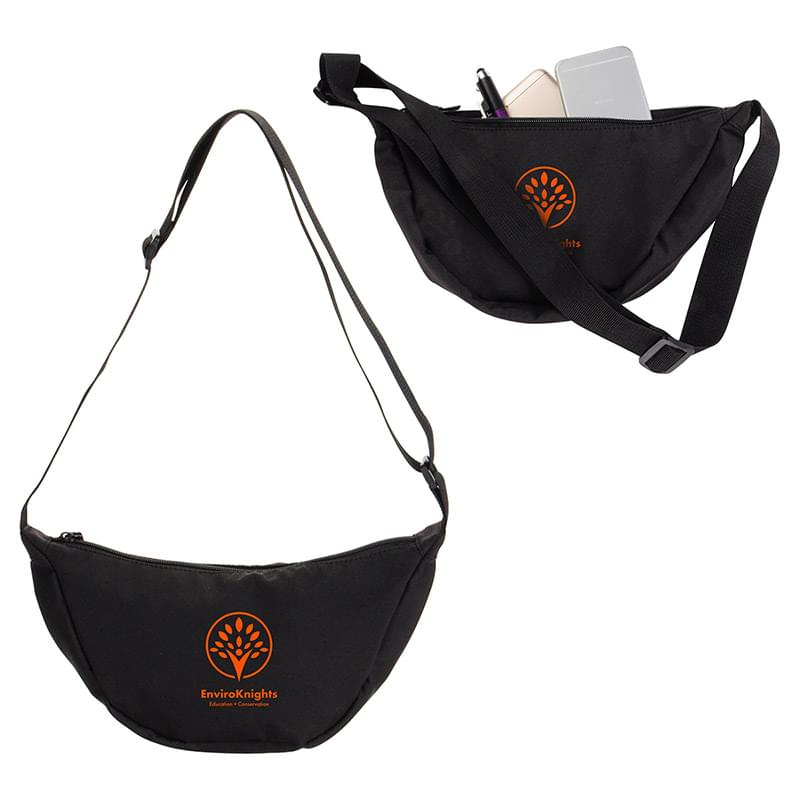 Lune Microfiber Waist Bag Black