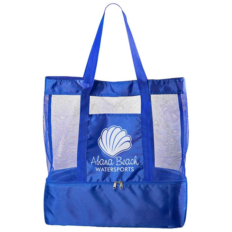 Nautical Insulated Beach Bag Royal Blue