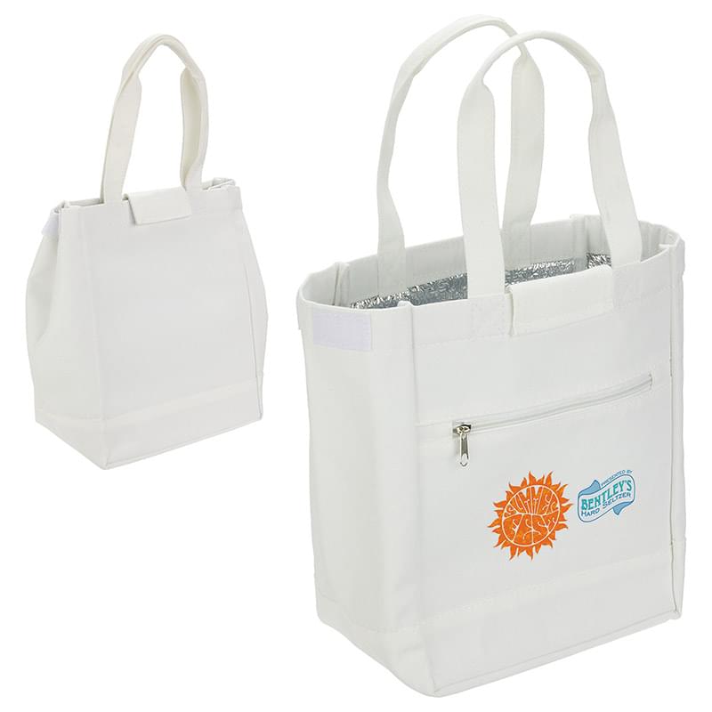 Schooner RPET Canvas Lunch Tote White