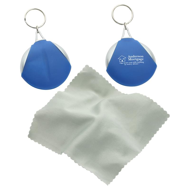 Pocket Microfiber Lens Cloth Keychain