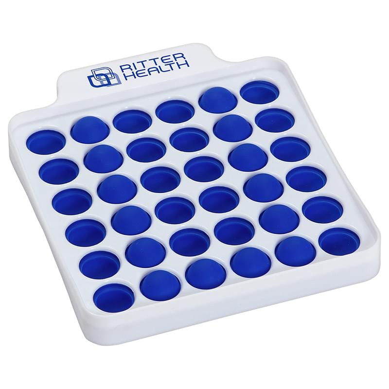 Push Pop Square Bubble Game Blue