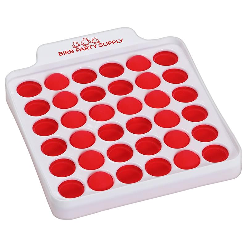Push Pop Square Bubble Game Red