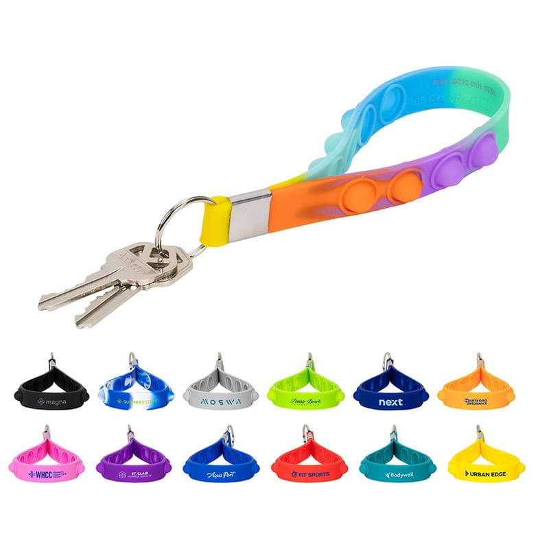 Push Pop Stress Reliever Keychain