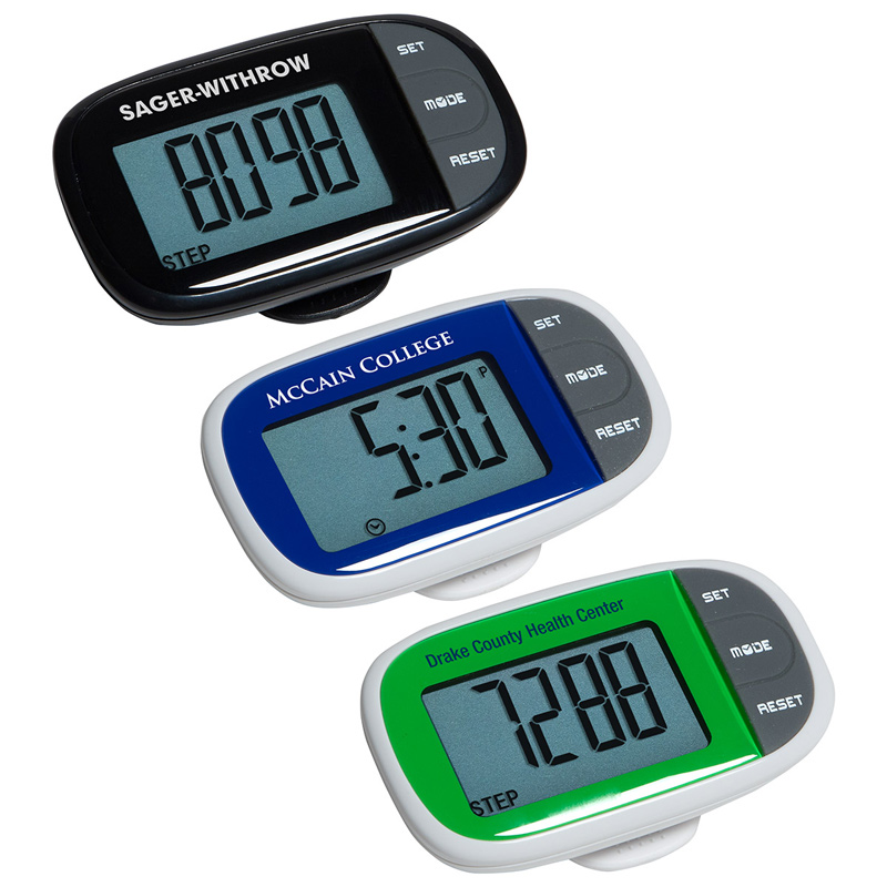 Easy See Pedometer w/ Clock