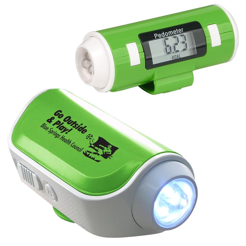 Flashlight And Siren Pedometer