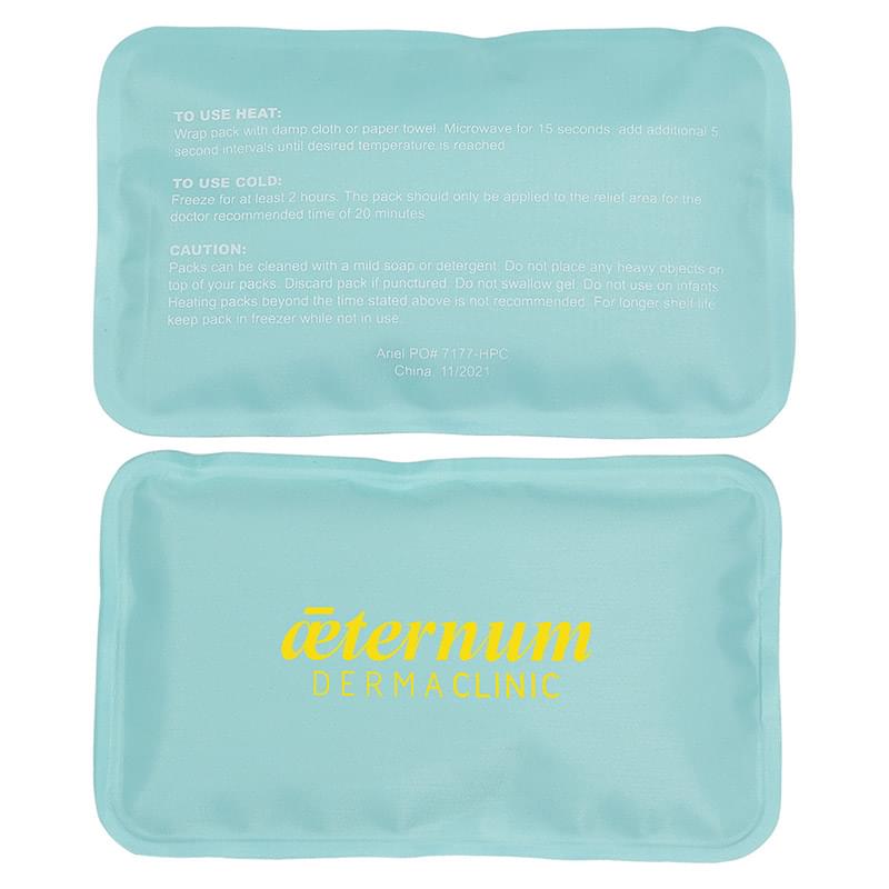 Rectangle Nylon-Covered Hot/Cold Pack Mint Green