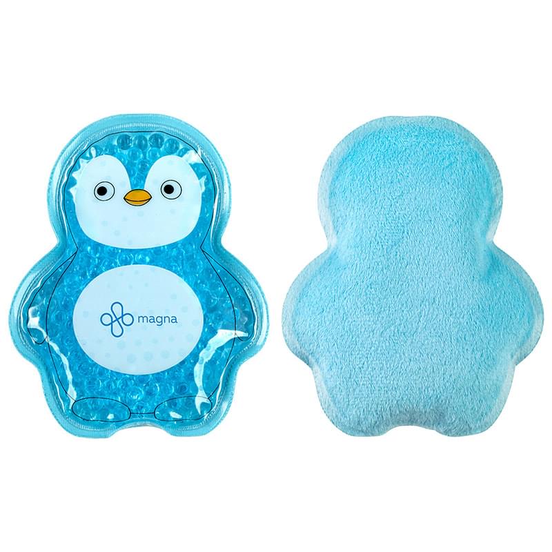 Plush Penguin Aqua Pearl Hot/Cold Pack Aqua Blue