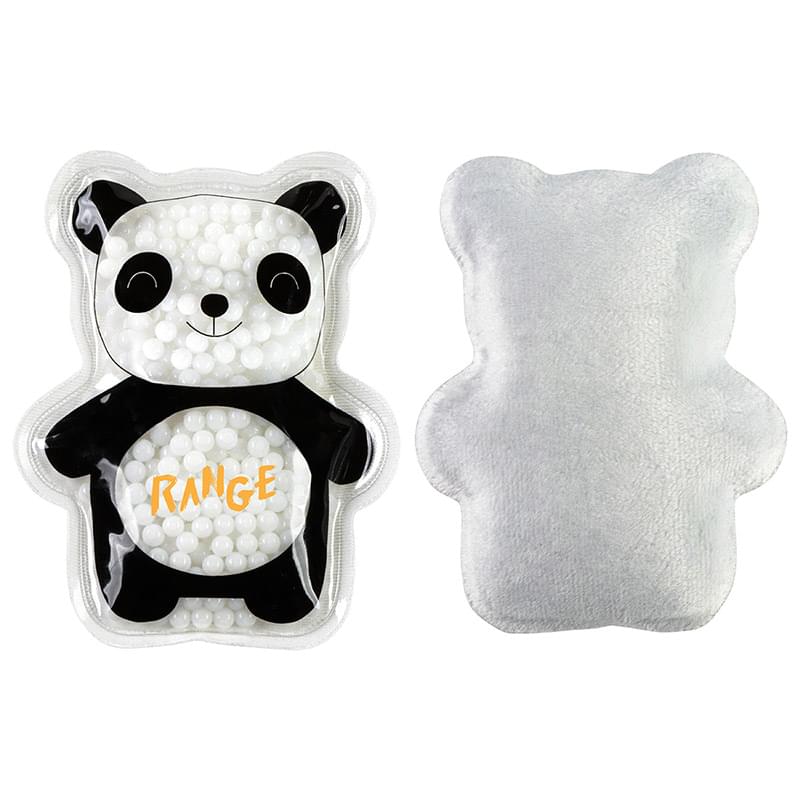 Plush Panda Aqua Pearl Hot/Cold Pack Black/White