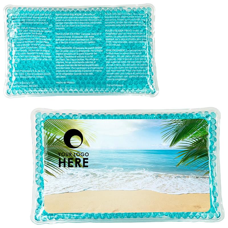 Tropical Breeze Large Rectangle Aqua Pearls Hot/Cold Pack