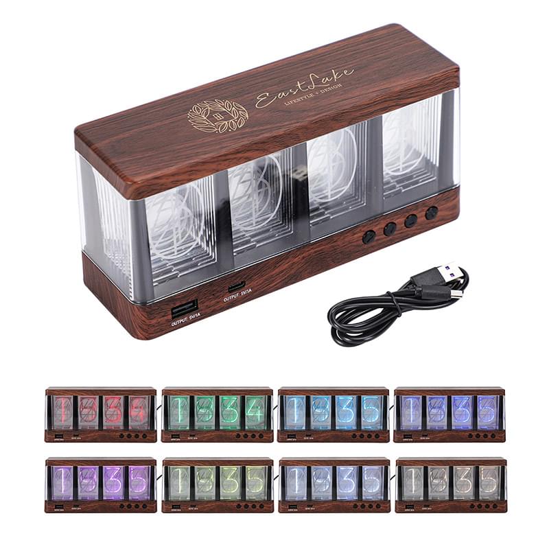 Vintage Clock with Analog-Like Display