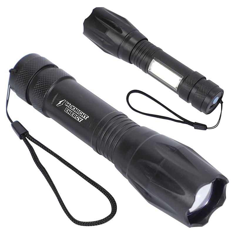 Best Buddy Tools Duo Beam Rechargeable LED & COB Flashlight Black