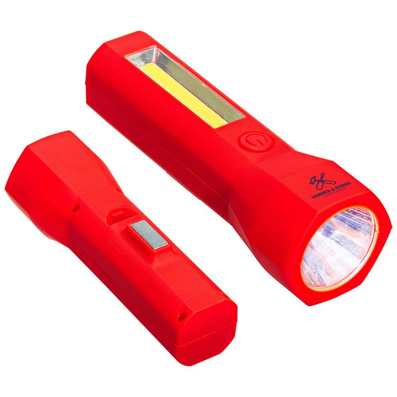 Pulsar Ultralight COB Worklight + LED Flashlight Red