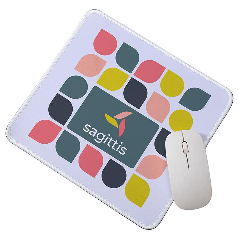 Arista Dye Sublimated Non-Slip Mouse Pad White