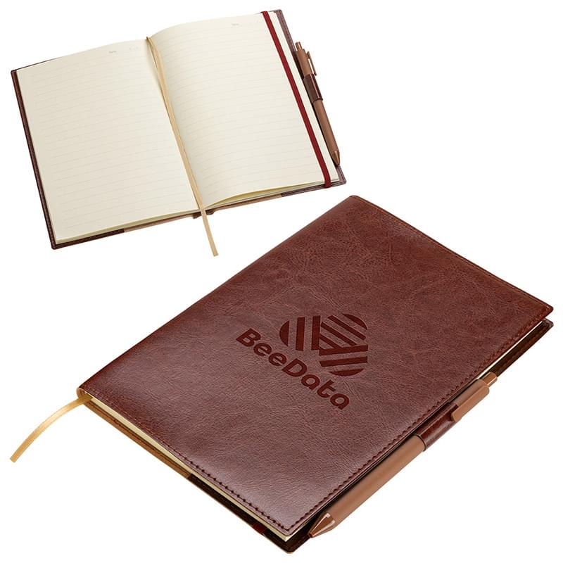 Conclave Refillable Leatherette Journal with Pen