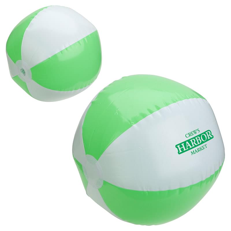 Sunburst 16" Inflatable Beach Ball Lime/White