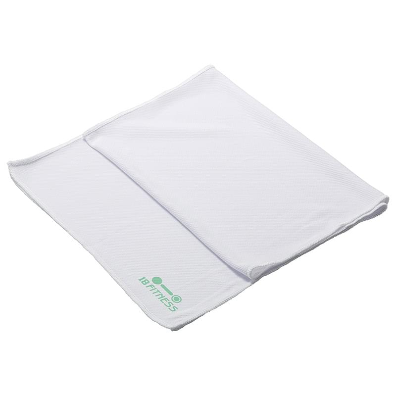 Frosty 12" X 36" Microfiber Cooling Towel: 1-Color White