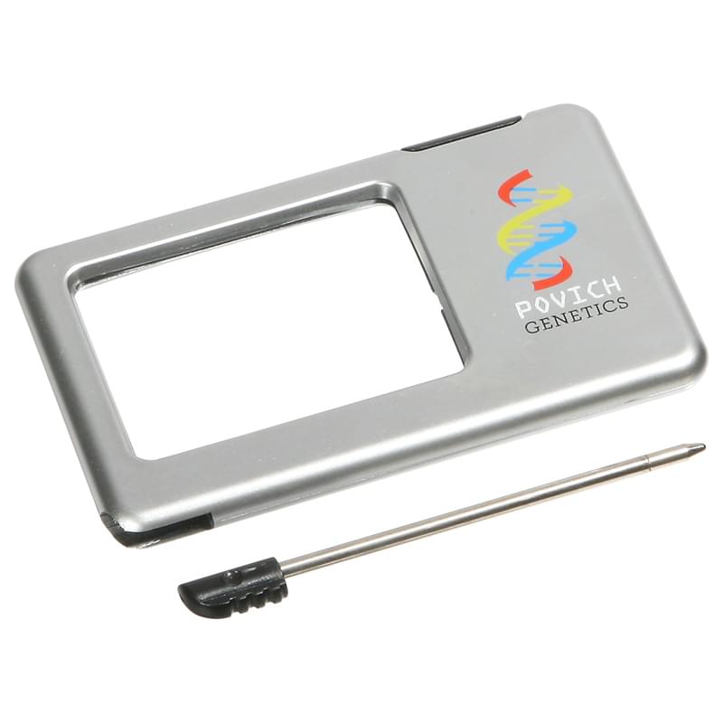 Silver Thin Light-Up Magnifier