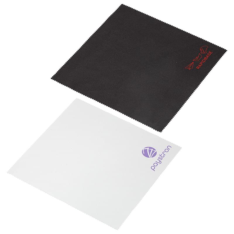 Suede 10" X 10" Microfiber Cleaning Cloth : 1-Color Black