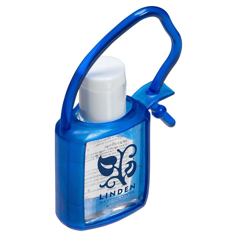 0.5 oz. Hand Sanitizer Gel with rubber case & strap