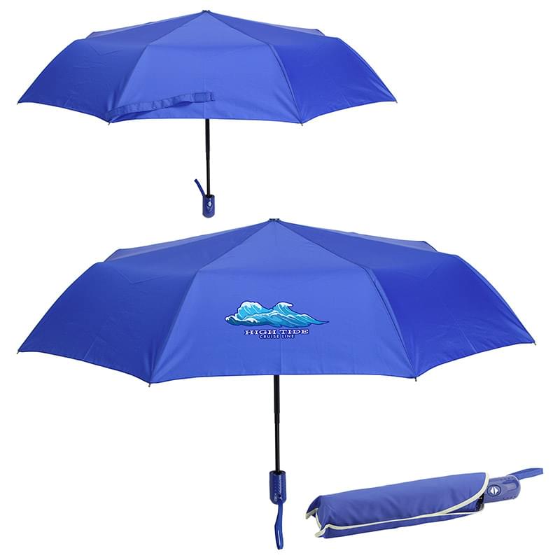Horizon 44" Arc Auto Open + Close Portable Umbrella Royal Blue