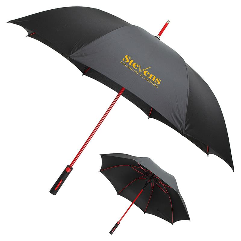 Parkside Auto-Open Umbrella with Color Matching Frame Red