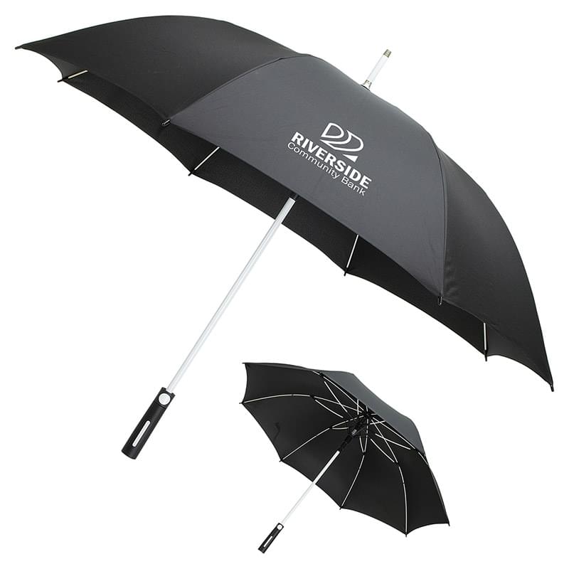 Parkside Auto-Open Umbrella with Color Matching Frame White