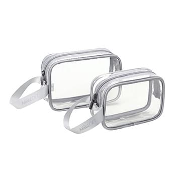 AeroLOFT Clear View 2 pc Travel Toiletry Bags