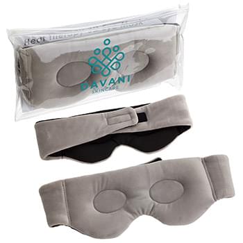 BeWell&trade; Flaxseed Heat Therapy 3D Eye Mask Gray