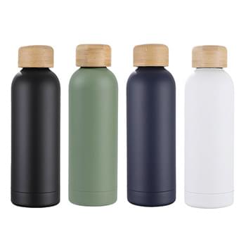 Lexi 17 oz Eco-Friendly Vacuum SS Bottle w/ Bamboo Lid