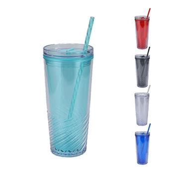Clio 20 oz Recycled Acrylic Straw Tumbler