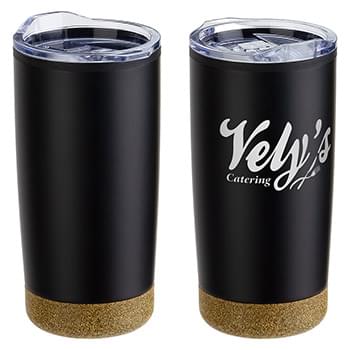 York 20 oz Stainless Steel/PP Cork Base Tumbler