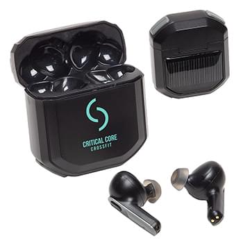 Allegro TWS Earbuds with Solar Powered Charging Case Black