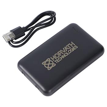 Marquis 5000 mAh 20W PD Power Bank w/ Charger & Cables Black