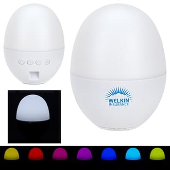 Audio Dome Lighted Bluetooth Speaker White
