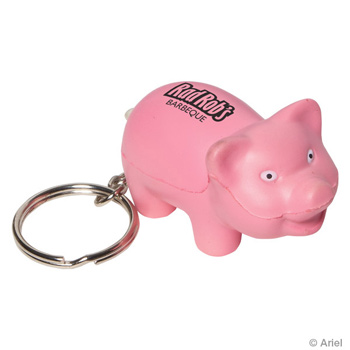 Pig Stress Reliever Key Chain