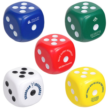 Dice Shape Stress Relievers